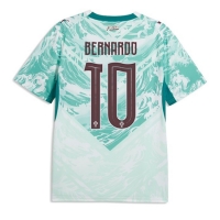 Camiseta Portugal Bernardo Silva #10 Segunda Equipación Replica Mundial 2026 mangas cortas